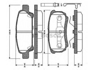 BOSCH 0 986 TB2 866 stabdžių trinkelių rinkinys, diskinis stabdys 
 Techninės priežiūros dalys -> Papildomas remontas
05191271AB, 5191271AB, 4605A336