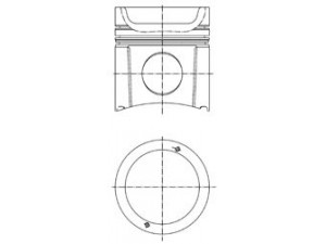 KOLBENSCHMIDT 40088600 stūmoklis 
 Variklis -> Cilindrai/stūmokliai
