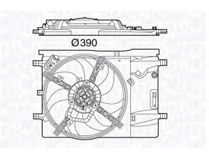 MAGNETI MARELLI 069422576010 ventiliatorius, radiatoriaus 
 Aušinimo sistema -> Oro aušinimas
51805805