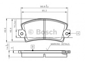 BOSCH 0 986 TB2 477 stabdžių trinkelių rinkinys, diskinis stabdys 
 Techninės priežiūros dalys -> Papildomas remontas
5501436, 75 531 486, 5888550, 9938109