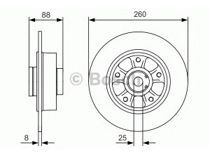 BOSCH 0 986 479 C87 stabdžių diskas 
 Stabdžių sistema -> Diskinis stabdys -> Stabdžių diskas
43 20 015 39R