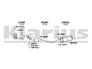 KLARIUS 630740U išmetimo sistema 
 Išmetimo sistema -> Išmetimo sistema, visa