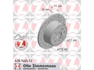 ZIMMERMANN 430.1464.52 stabdžių diskas 
 Dviratė transporto priemonės -> Stabdžių sistema -> Stabdžių diskai / priedai
569 102