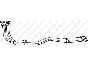 BOSAL 280-643 priekinis duslintuvas 
 Išmetimo sistema -> Duslintuvas
17410-11130, 17410-11161