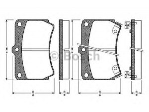 BOSCH 0 986 TB2 107 stabdžių trinkelių rinkinys, diskinis stabdys 
 Techninės priežiūros dalys -> Papildomas remontas
B4Y63323Z, B4Y63323ZA, B5Y63323Z