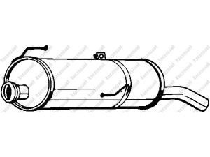BOSAL 190-313 galinis duslintuvas 
 Išmetimo sistema -> Duslintuvas
1726.TN, 1726.Y2