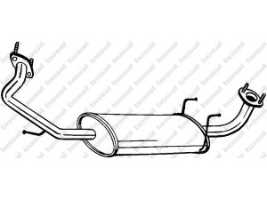 BOSAL 281-357 vidurinis duslintuvas 
 Išmetimo sistema -> Duslintuvas
287003E210