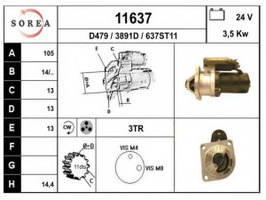 EAI 11637 starteris
23300C8601, S25156