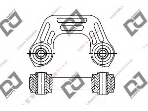DJ PARTS DL1073 šarnyro stabilizatorius 
 Ašies montavimas/vairavimo mechanizmas/ratai -> Stabilizatorius/fiksatoriai -> Savaime išsilyginanti atrama
20481-AA001, 20481AA001