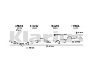 KLARIUS 361658U išmetimo sistema 
 Išmetimo sistema -> Išmetimo sistema, visa