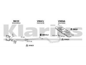 KLARIUS 931140U išmetimo sistema