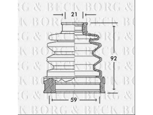 BORG & BECK BCB2656 gofruotoji membrana, kardaninis velenas 
 Ratų pavara -> Gofruotoji membrana