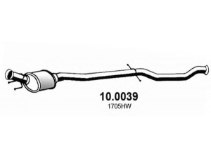 ASSO 10.0039 katalizatoriaus keitiklis 
 Išmetimo sistema -> Katalizatoriaus keitiklis
1705HW