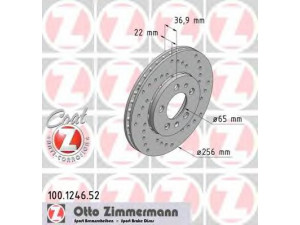 ZIMMERMANN 100.1246.52 stabdžių diskas 
 Stabdžių sistema -> Diskinis stabdys -> Stabdžių diskas
8Z0 615 301 B, 8Z0 615 301 D