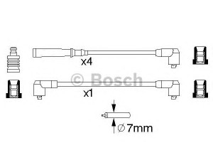 BOSCH 0 986 356 790 uždegimo laido komplektas 
 Kibirkšties / kaitinamasis uždegimas -> Uždegimo laidai/jungtys