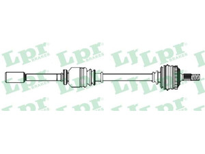 LPR DS52348 kardaninis velenas 
 Ratų pavara -> Kardaninis velenas
32739L, 32739Q, 9640626580