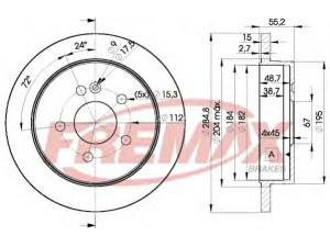 FREMAX BD-4230 stabdžių diskas 
 Stabdžių sistema -> Diskinis stabdys -> Stabdžių diskas
163 421 0112