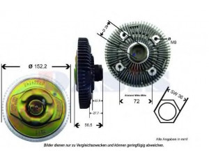 AKS DASIS 448006N sankaba, radiatoriaus ventiliatorius