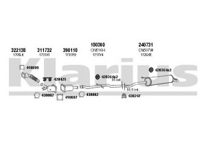 KLARIUS 180696E išmetimo sistema