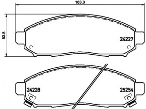 TEXTAR 2422704 stabdžių trinkelių rinkinys, diskinis stabdys 
 Techninės priežiūros dalys -> Papildomas remontas
D1060ZP00A, D1M60CY70B