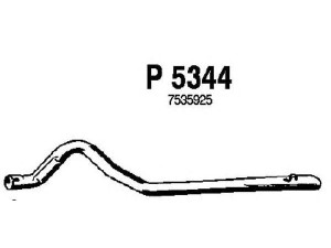 FENNO P5344 išleidimo kolektorius 
 Išmetimo sistema -> Išmetimo vamzdžiai
7512254, 7535925