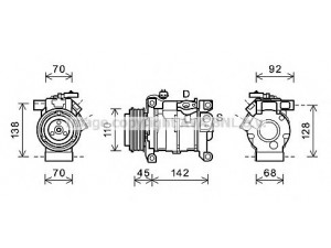 AVA QUALITY COOLING CRK128 kompresorius, oro kondicionierius 
 Oro kondicionavimas -> Kompresorius/dalys
55111417AB, 55111417AC