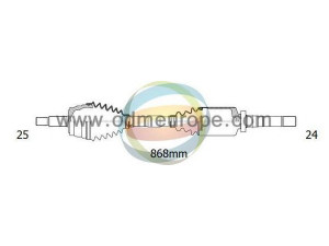 ODM-MULTIPARTS 18-162240 kardaninis velenas 
 Ratų pavara -> Kardaninis velenas
3273.9Z, 96049018, 96049018