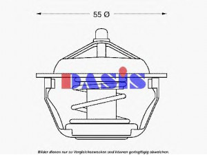 AKS DASIS 751965N termostatas, aušinimo skystis 
 Aušinimo sistema -> Termostatas/tarpiklis -> Thermostat