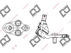 DJ PARTS DB1003 atramos/vairo trauklė 
 Ašies montavimas/vairavimo mechanizmas/ratai -> Sujungimai -> Atramos/vairo trauklė
43330-19065, 43330-19066, 4333019065