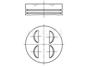 PERFECT CIRCLE 56 03808 1 stūmoklis 
 Variklis -> Cilindrai/stūmokliai
11 25 1 708 958