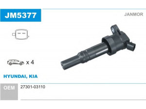 JANMOR JM5377 ritė, uždegimas 
 Kibirkšties / kaitinamasis uždegimas -> Uždegimo ritė
27301-03110, 27301-03110