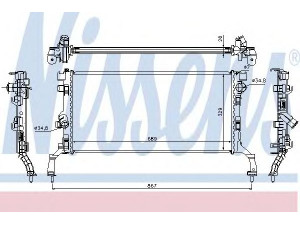 NISSENS 637604 radiatorius, variklio aušinimas 
 Aušinimo sistema -> Radiatorius/alyvos aušintuvas -> Radiatorius/dalys
21 41 000 04R