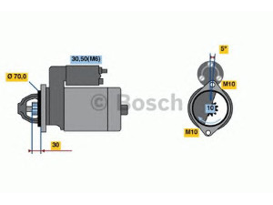BOSCH 0 001 109 262 starteris 
 Elektros įranga -> Starterio sistema -> Starteris