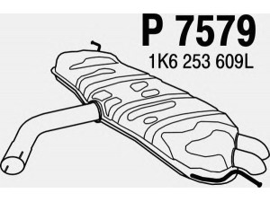 FENNO P7579 galinis duslintuvas 
 Išmetimo sistema -> Duslintuvas
1K6253609L