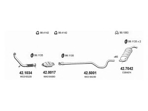 ASSO ART1352 išmetimo sistema 
 Išmetimo sistema -> Išmetimo sistema, visa