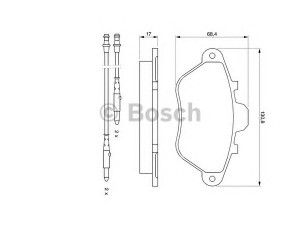 BOSCH 0 986 460 950 stabdžių trinkelių rinkinys, diskinis stabdys 
 Techninės priežiūros dalys -> Papildomas remontas
4250 80, 4241 K4, 4250 80