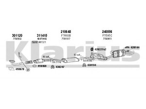 KLARIUS 330487E išmetimo sistema 
 Išmetimo sistema -> Išmetimo sistema, visa