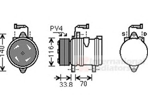 VAN WEZEL 1700K374 kompresorius, oro kondicionierius 
 Oro kondicionavimas -> Kompresorius/dalys
46515197