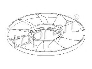 TOPRAN 110 294 ventiliatoriaus ratas, variklio aušinimas 
 Aušinimo sistema -> Radiatoriaus ventiliatorius
058 121 301B, 058 121 301B, 058 121 301B