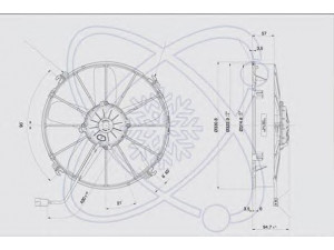 ELECTRO AUTO 32F0008 ventiliatorius, radiatoriaus
