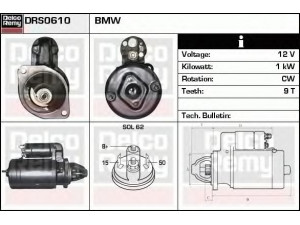 DELCO REMY DRS0610 starteris 
 Elektros įranga -> Starterio sistema -> Starteris
12411350236, 12411351042, 12411355693