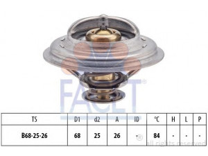 FACET 7.8326S termostatas, aušinimo skystis 
 Aušinimo sistema -> Termostatas/tarpiklis -> Thermostat
77 00 260 959