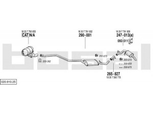 BOSAL 020.910.25 išmetimo sistema 
 Išmetimo sistema -> Išmetimo sistema, visa