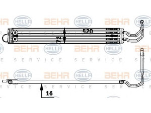 HELLA 8MO 376 726-341 alyvos aušintuvas, vairo sistema 
 Vairavimas -> Vairo pavara/siurblys
17 21 7 789 882, 17 21 7 800 369