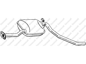 BOSAL 278-991 vidurinis duslintuvas 
 Išmetimo sistema -> Duslintuvas
1019378, 6194257