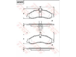 TRW GDB7587 stabdžių trinkelių rinkinys, diskinis stabdys 
 Techninės priežiūros dalys -> Papildomas remontas
92155977