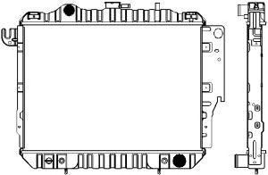 SAKURA  Automotive 1091-0202 radiatorius, variklio aušinimas