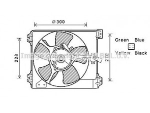 AVA QUALITY COOLING FT7591 ventiliatorius, radiatoriaus 
 Aušinimo sistema -> Oro aušinimas
71746872, 1712079J50