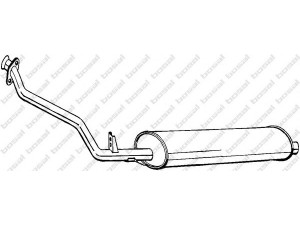 BOSAL 284-369 priekinis duslintuvas 
 Išmetimo sistema -> Duslintuvas
631 490 17 01, 631 490 26 01