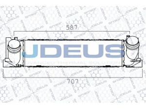 JDEUS 805M30A tarpinis suslėgto oro aušintuvas, kompresorius 
 Variklis -> Oro tiekimas -> Įkrovos agregatas (turbo/superįkrova) -> Tarpinis suslėgto oro aušintuvas
17517600530, 7600530